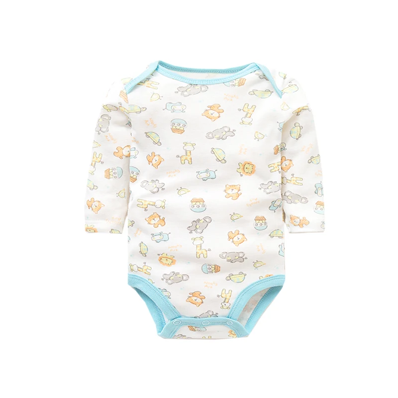 4 PCS/Lot Spring Autumn Baby Rompers 100% Cotton Newborn Baby Clothes For 0-2Y Girls Boys Long Sleeve Jumpsuit Baby Clothing Set cute baby bodysuits