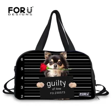 FORUDESIGNS/Очаровательная сумка для мопса, Студенческая сумка для переноски, женская большая Женская дорожная сумка, сумка для багажа, вместительная сумка