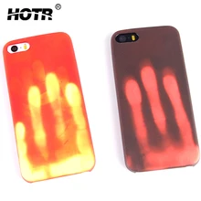 HOTR Heat Sensitive Case For iphone 5s Case Soft TPU Thermal Sensor Cover For iphone 5 6 7 8 X Touch Heat Change Color Cover