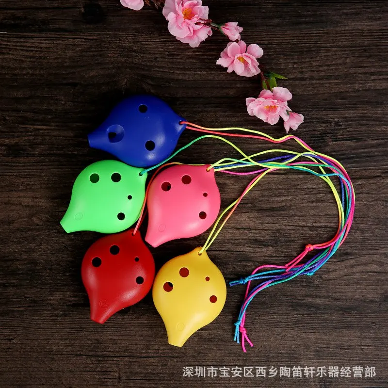  Plastic ocarina alto C 6 hole ocarina student beginner instrument The school shop ocarina Teaching  - 32957594579