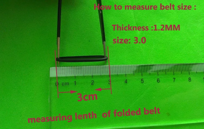 20 шт./лот 1,2 мм толщина 2,5-6,5 см весь размерный ряд приводного ремня, а также Размер в сложенном виде длина приводного ремня DVD, VCD CD с резиновой лентой