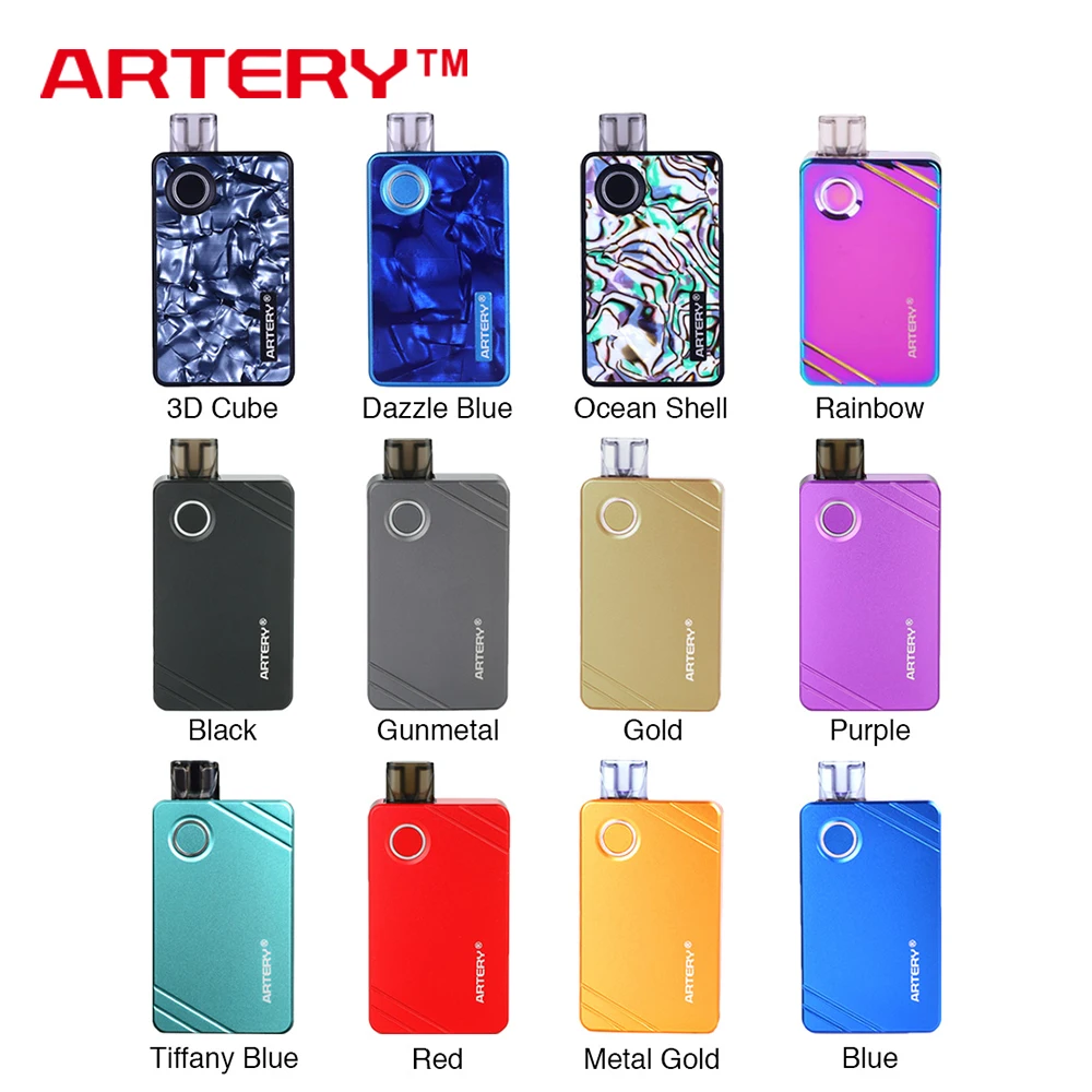 Оригинальный набор для вейпа Artery PAL 2 Pod и II с аккумулятором 1000 мАч 3 мл/2 мл сетчатой