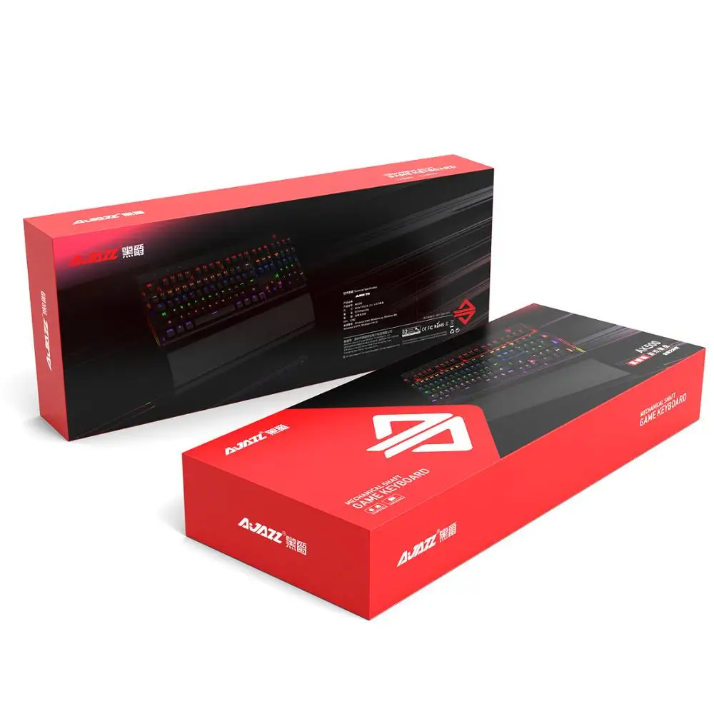 Ajazz AK500 Проводная Механическая игровая клавиатура 108 клавиш с подсветкой ноутбук