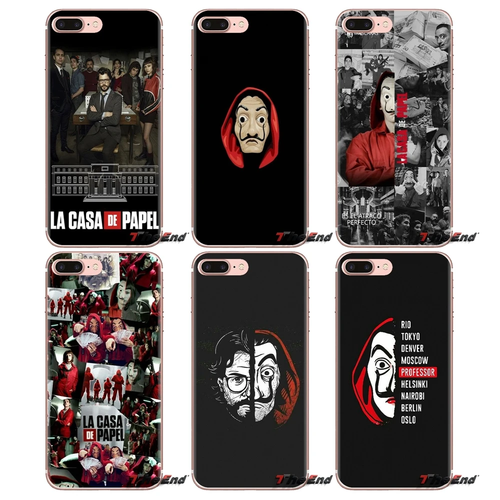 

La Casa De Papel Money Heist Transparent Soft Case For Huawei Nova 2 3 2i 3i Y6 Y7 Y9 Prime Pro GR3 GR5 2017 2018 2019 Y5II Y6II