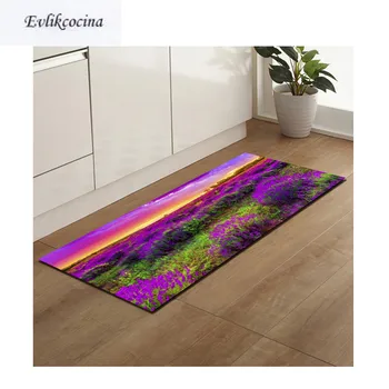 

Free Shipping Purple Lavender Anti Slip Bath Mat Door Floor Tapetes Para Casa Sala Carpet For Toliet Non Slip Alfombra Bano