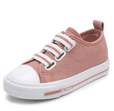 Парусиновая обувь для детей; повседневные кроссовки для мальчиков; Модные дышащие повседневные ботинки для бега на плоской подошве ярких цветов; tenis menino - Цвет: Pink