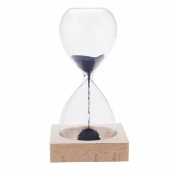 

Bestselling 1pcs Magnet Hourglass Awaglass Hand-blown Sand Timer Desktop Decoration Magnetic Hourglass Blue