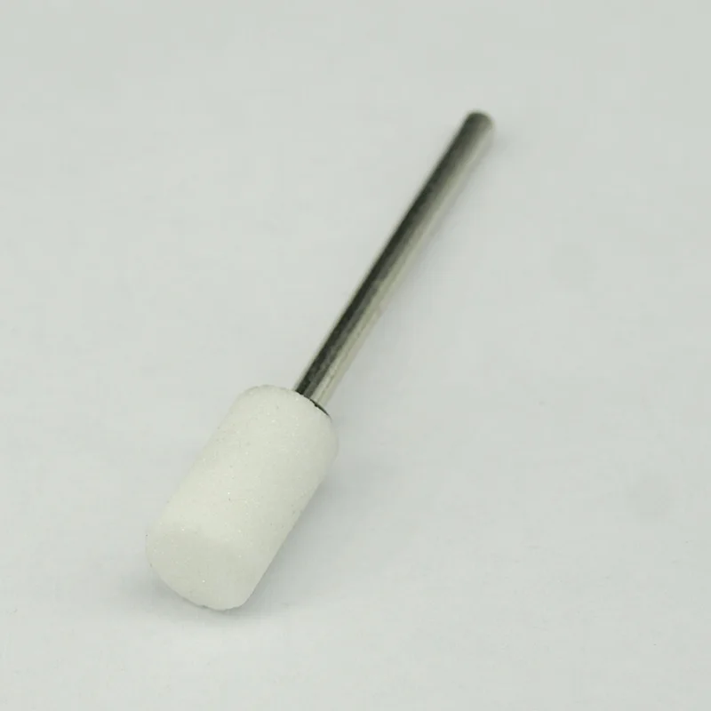 1 шт плоская головка керамический камень для ногтей сверла для профессиональных электрических маникюрные машинки для педикюра Дизайн ногтей салон белый камень