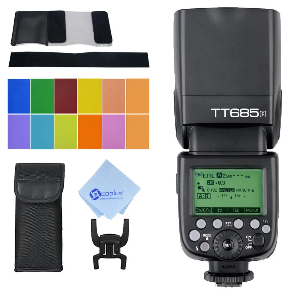 Godox tt685f 2.4 г TTL HSS 1/8000 s GN60 Беспроводной Вспышка Speedlite для Fuji x-pro2/1 x-t20 x-T2 x-t1 |
