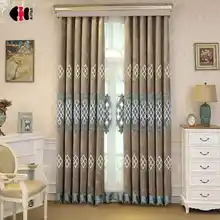 Китайские классические бархатные шторы королевской синели с