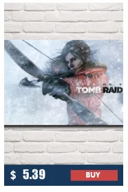 FOOCAME Lara Croft Tomb Raider PC игры Искусство Шелковый плакат печать картина домашний Декор стены картина 11x20 16x29 20x36 дюймов