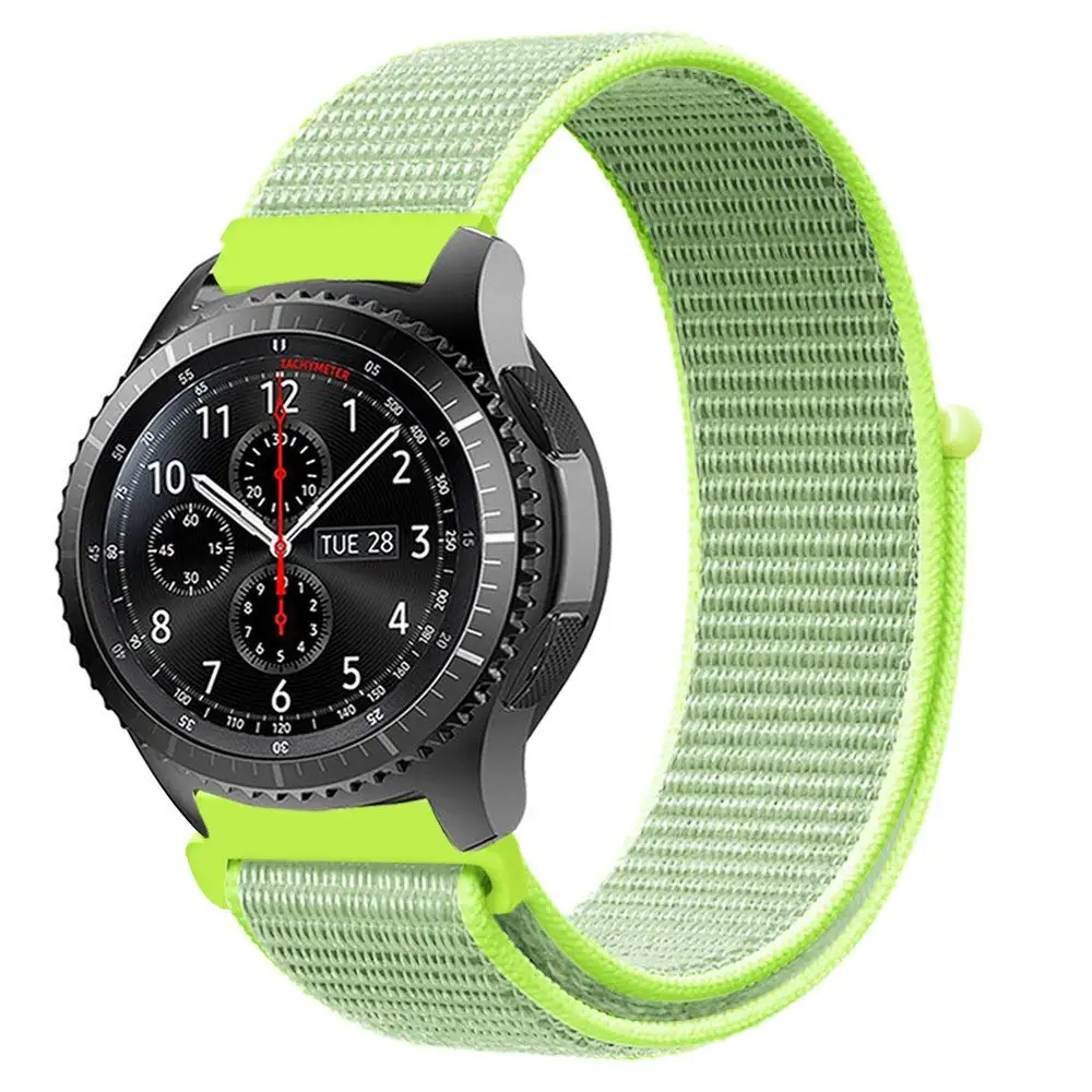 22 мм 20 мм нейлоновый ремешок для samsung Galaxy Watch 46 мм 42 мм ремешок для samsung gear S3 Classic Frontier gear S2 Huami Amazfit