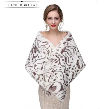 

Cheap Winter Women Bolero 2020 Etole Mariage Stola Bont Wedding Fur Coat Wraps Bridal Jacket