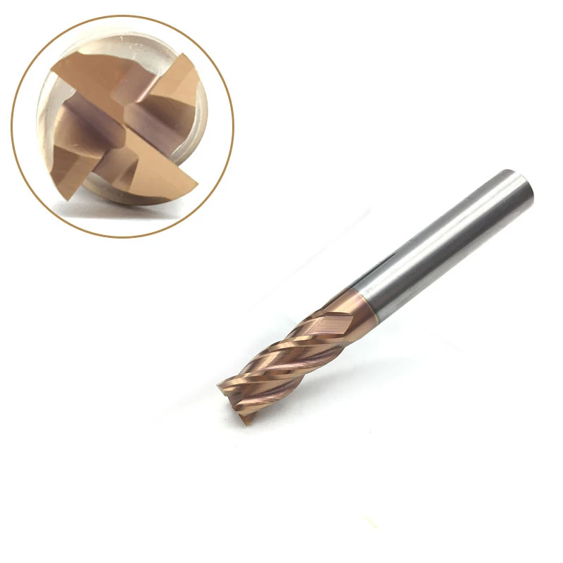 Buy End Mill 10mm 1pcs HRC60 4 Flute D10x75 Solid