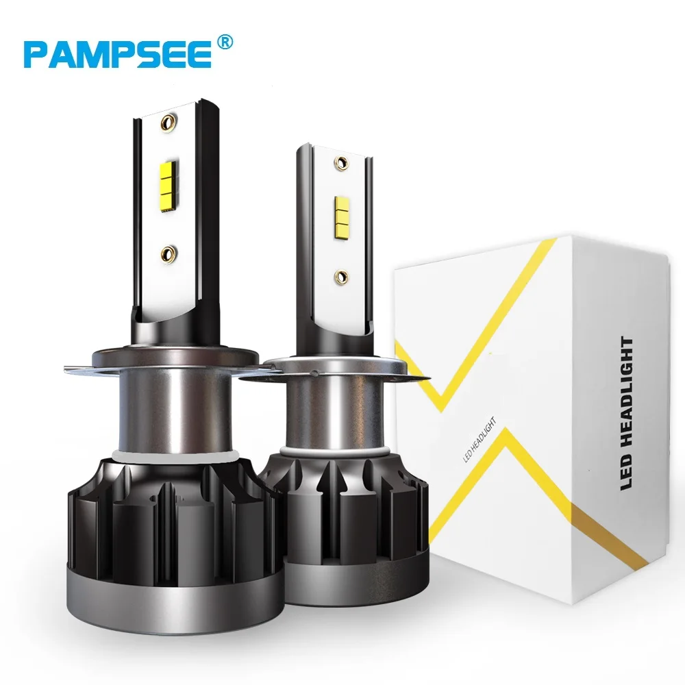 PAMPSEE 6000K H4 светодиодный H7 H1 HB4 H11 HB3 CSP чип лампы для автомобильных фар 72 Вт 12000LM
