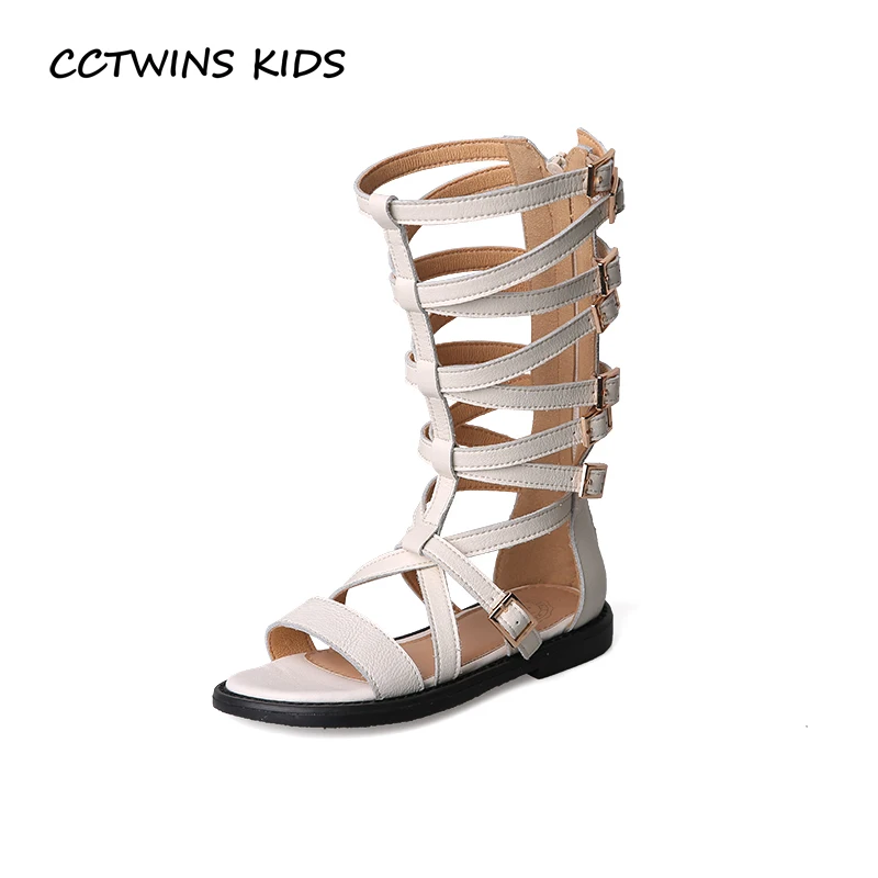 

CCTWINS Kids Shoes 2019 Summer Girls Gladiator High Top Sandals Children Fashion Princess Flats Baby Beach Shoes Toddler BG128