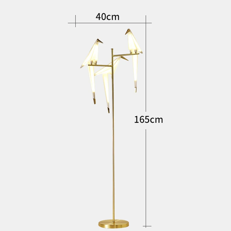 Современный оригами кран Птица подвесной светильник в скандинавском стиле Креативный дизайн индивидуальная лампа подвесная для гостиничного зала гостиной спальни бара - Цвет корпуса: 3 lamp 165cm