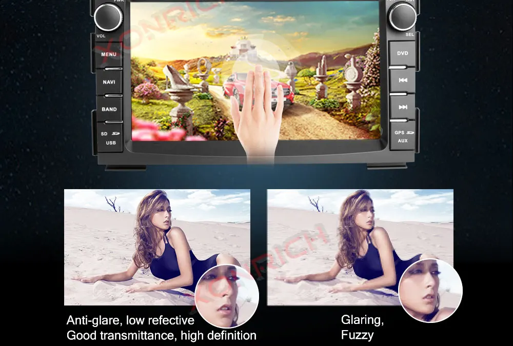 Top 2 din Car Radio Car DVD Player Multimedia GPS Glonass Navigation Audio Stereo Head unit For Kia Ceed 2010 2011 2012 Venga 3