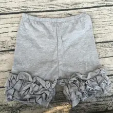 Низкая moq сладкий Стиль 95% хлопок 5% спандекс multi Цвет Шорты с кружевом Дети рюшами Обледенение Шорты для женщин