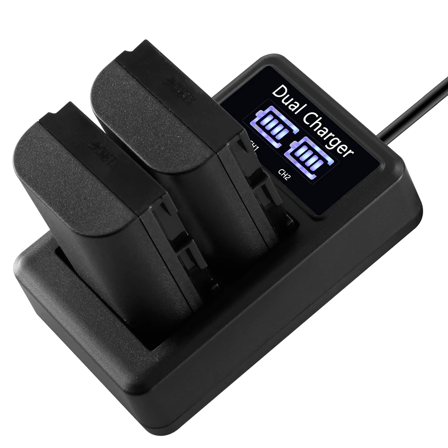 Billige 2600mAh LP E6 LP E6 LPE6 Digital Kamera Batterie + USB LCD Dual Ladegerät für Canon Mark II Mark III 6D 7D 60D 60Da 70D 80D 5DS 5D