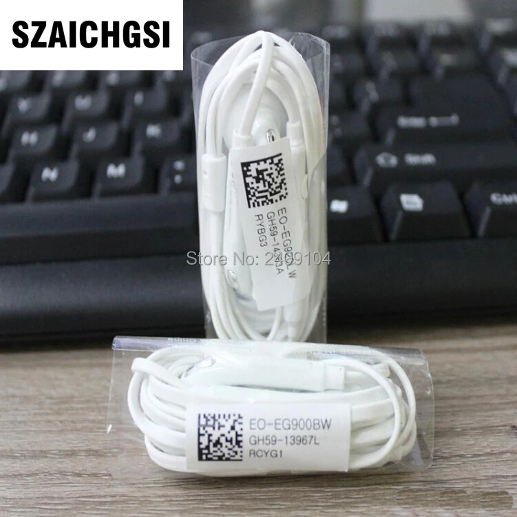 Szaichgsi S7 наушники-вкладыши с Провода Кабель дистанционного Mic Управление наушники для Samsung Galaxy S7/edge S6 500 шт./лот