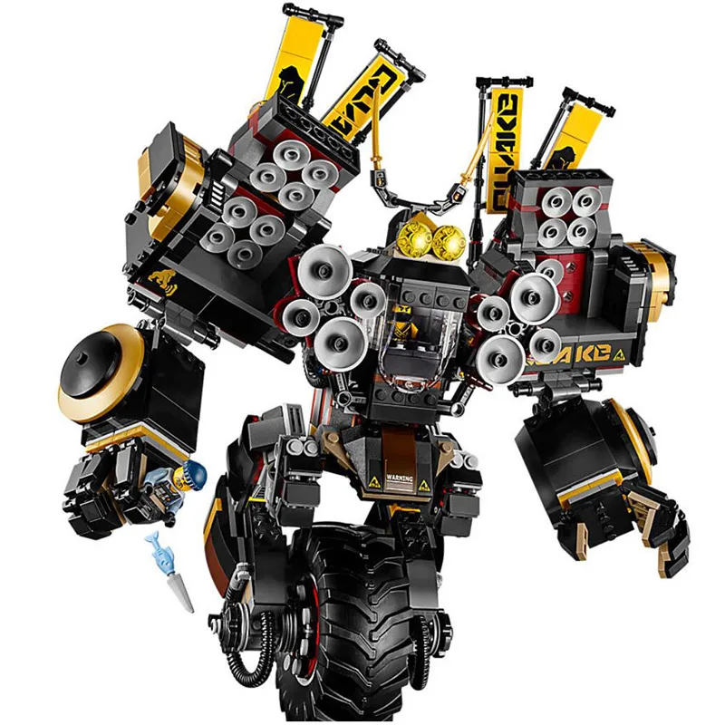 

Bela 10800 Ninja Series 70632 Quake Mech Cole Misako Crusher Masters of Spinjitzu Building Blocks Toys Compatible With Legoings