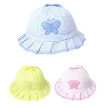 1pc bebê chapéu menina mágica reversível balde boné para 3 a 12 meses infantil crianças meninas da criança chapéus de sol flor de verão arco-nó estilo