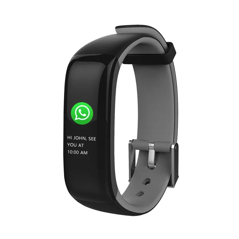 

P1 PLUS Bluetooth Smart band Color display Fitness Bracelet Heart rate tracker Blood Pressure Monitor Wristband IP67 Waterproof