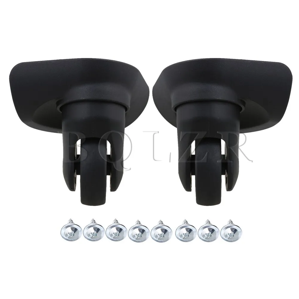 

QLZR Black 8.3x10.4x5.2cm DIY Left & Right Luggage Wheels Set of 2