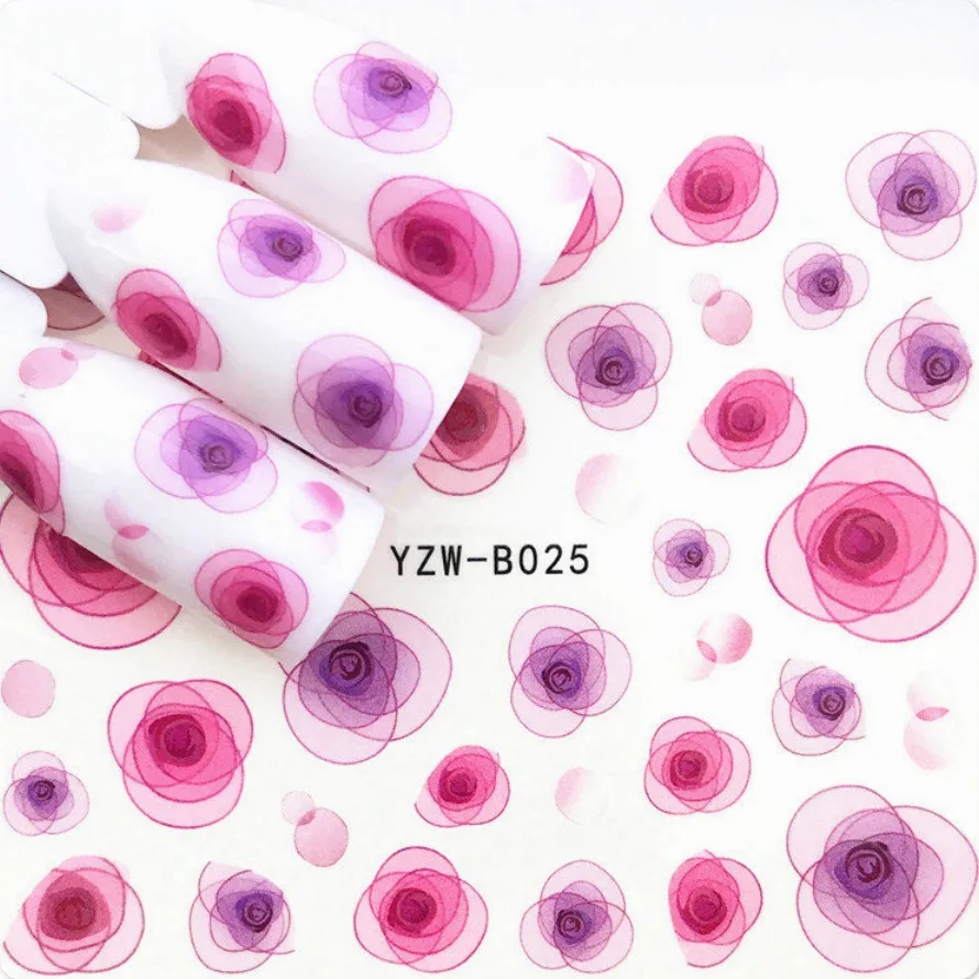 

1Pcs Pink Purple Watercolor ROSE Temporary Tattoo Cute Star Tattoo Sticker Love Women Body Finger Art Waterproof Tatoo Kid N4c7