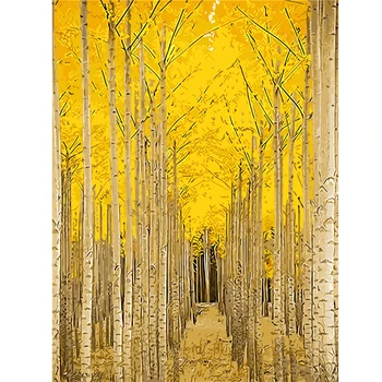 

Frameless Pictures DIY Digital Oil Painting Paint By Numbers Christmas Birthday Unique Gift Canvas Painting Beautiful woods