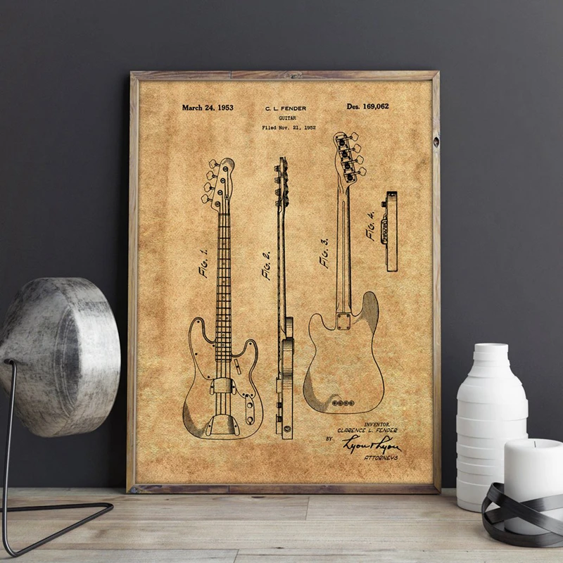 Fender Guitar Wall Art Print