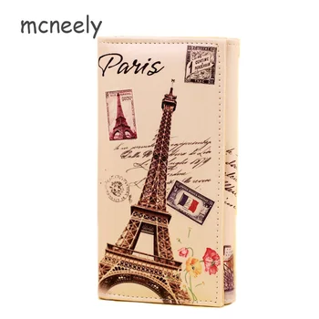 

Mcneely Women Paris Tower Long Wallet Purse Clutch Purse Wallet For Student Purse Card Holder Wallet La cartera de la chica Hot