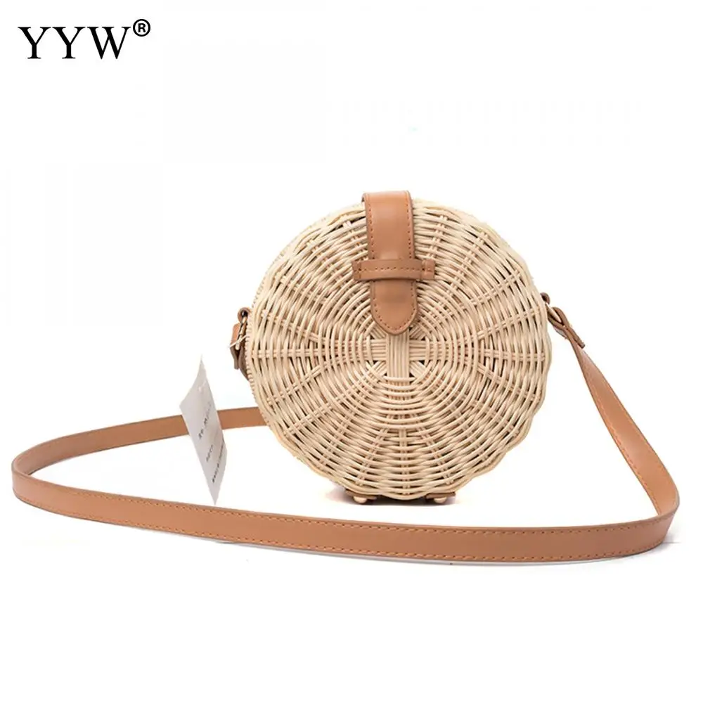 

Fashion Rattan Woven Female Shoulder Bag Ladies' Crossbody Bag Luxury Handbags Women Bags Designer Hollow Womens' Pouch