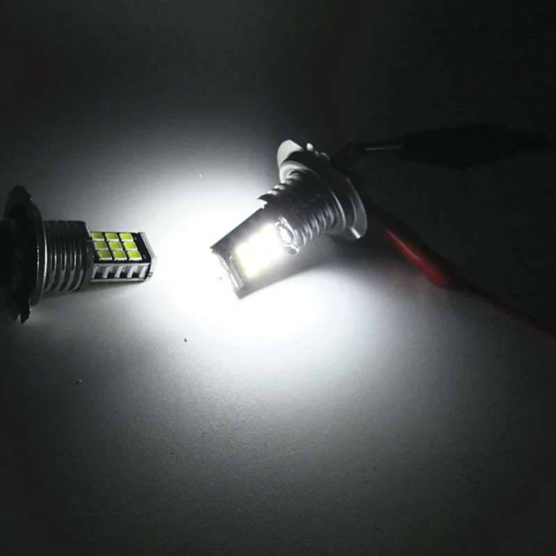 2PCS High Power H7 21W 21smd 2835 21LED 700LM 6000K canbus Fog Lamp Super White Driving lights 12V8