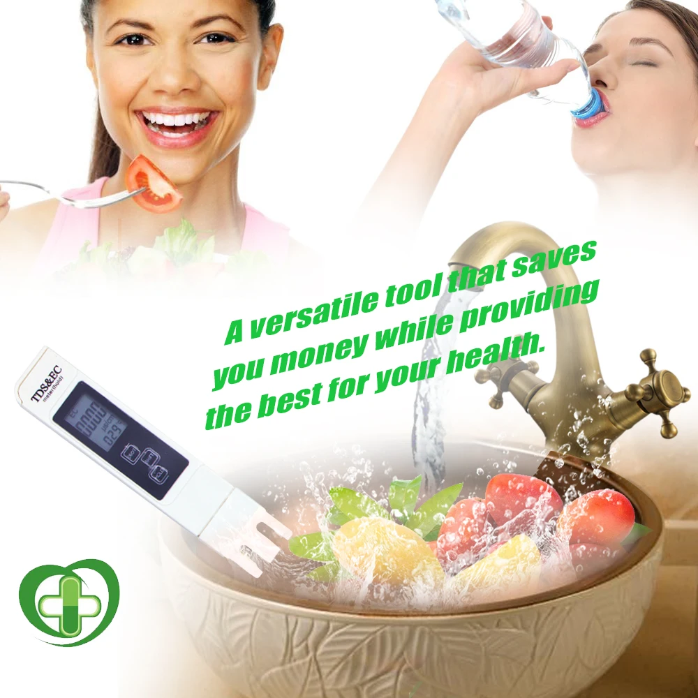 Professional 3in1 Multifunction Portable TDS Pen Tester EC Meter