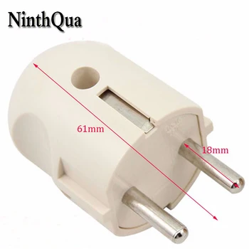 

5pcs 16A 250V AC DE EU DIN Round 2 Pin Power Cord Connector Short Type CE Electrical Plug,Detachable European Plugs