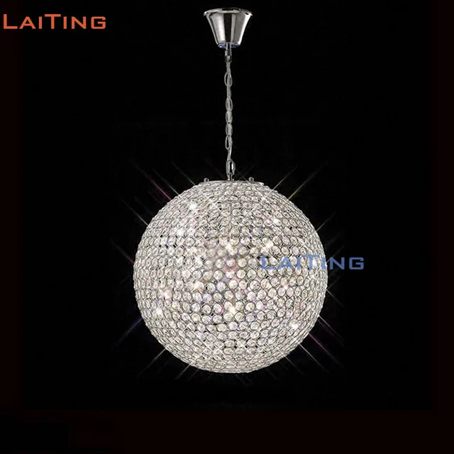 Laiting dia 16 "redonda moderna de cristal colgante comedor lámpara dia