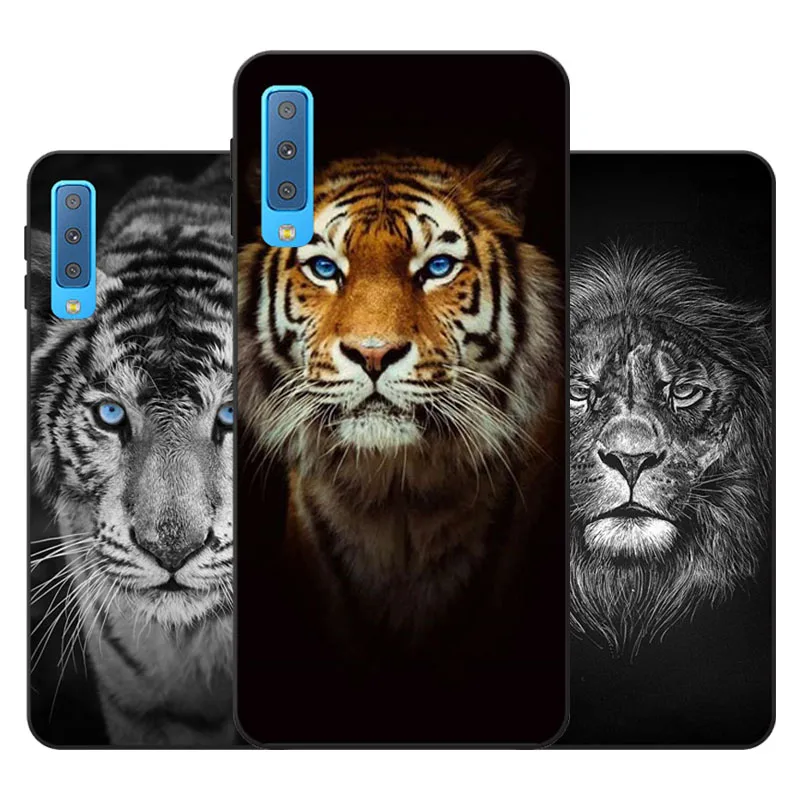for samsung galaxy a7 2018 Case Silicon bandersnatch Painting Soft TPU Back Cover protect Phone cases |
