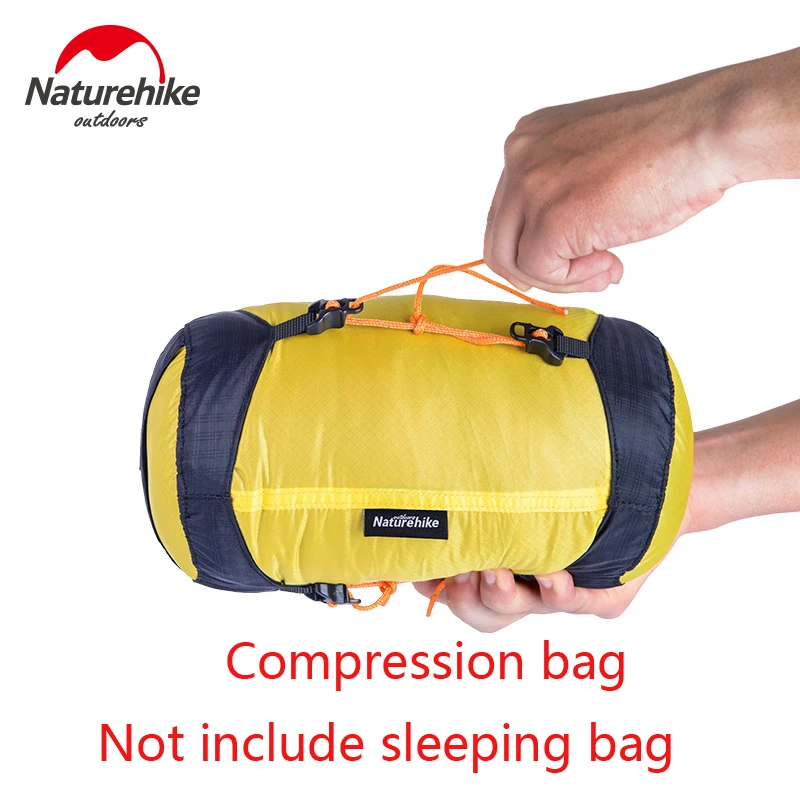 spesifikasi NatureHike Kantong tidur Di Luar Ruangan Pack Penyimpanan Kompresi Stuff Sack Kualitas Tinggi Membawa Tas Untuk Camping Hiking Gunung M L XL