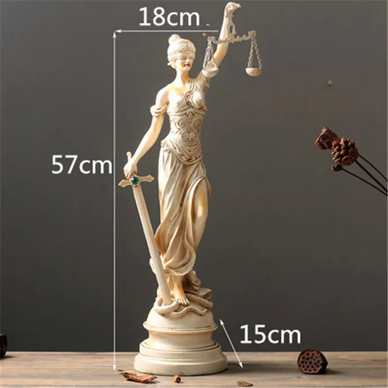 

Goddess Themis Lady Justice Greek Mythology Figures Statue Creative Craftwork Living Room Decoration G1443