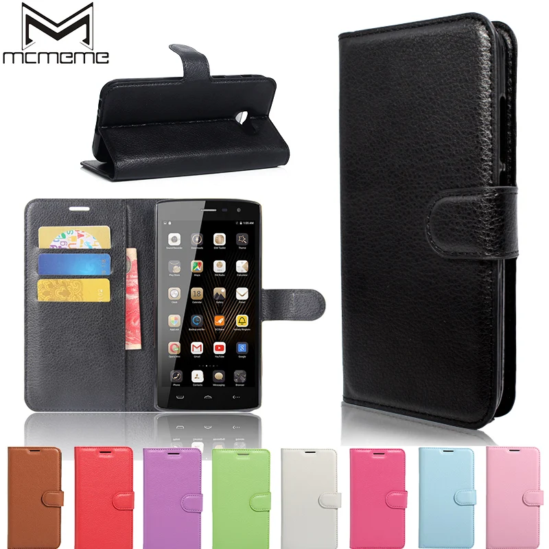 

MCMEME For Doogee HOMTOM HT7 Case Cover Luxury Flip PU Leather Wallet Silicone Case For Homtom HT7 Pro 5.5 Phone Case Back Cover