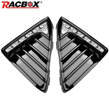RACBOX авто светодиодный DRL дневного света Gloss туман ДРЛ лампы 6000 К Белый свет 20 Вт для 2012 2013 2014 Ford Focus 3