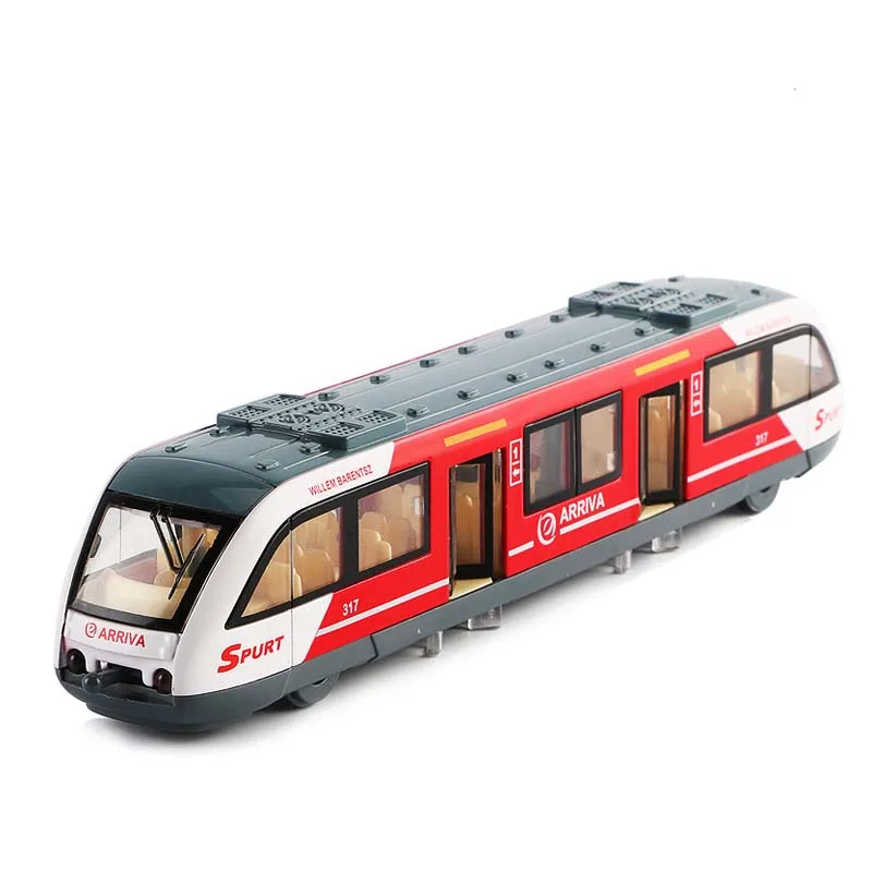 

Two heads can connect 1:87 Magnetic pull back alloy subway,Metro track train,Alloy model toys, Box packing, Jsuny toy