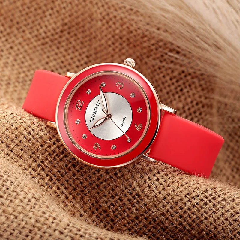 

Creative Women Quartz Watches Rhinestone Silicone Ladies Bracelet Romantic Zegarek Damski Fashion Trend Minimalsit Reloj Mujer