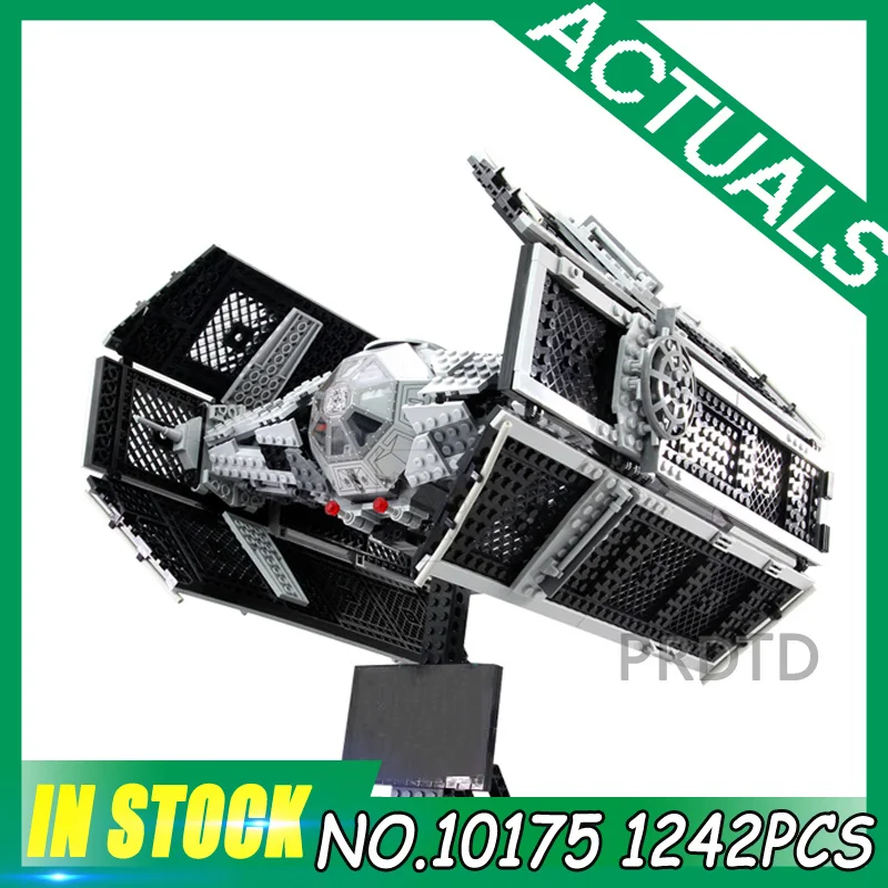 

1212Pcs STAR Toy Vader TIE advanced fighter aircraft Model Building Kit Blocks Bricks Compatible Children 10175 WARS