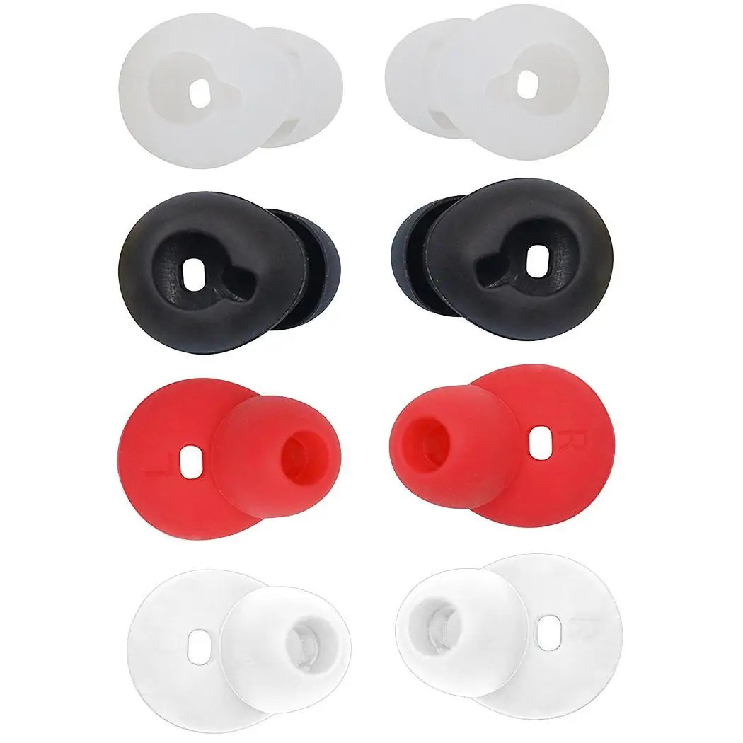 

Silicone In-Ear Earphone Cover Replacement Earbud Ear White, Black, Multicolor, Transparent Caps Case Earpads