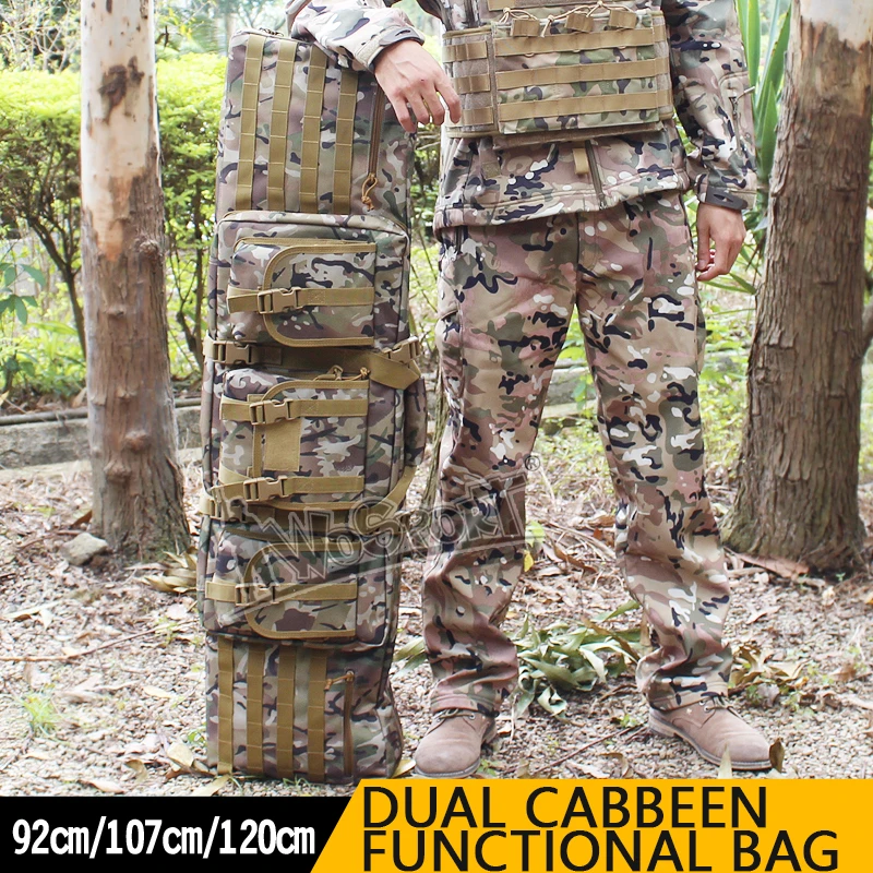 

Tactical Outdoor Hunting Fishing Bags Double Carbine Case Dual Two Rifles Large 36"42"47" CS Gun Hunting Shooting Paintball Bags