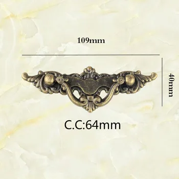 

JD 3pcs 64mm Spray European Antique Handle Cabinet Door Handle Drawer Wardrobe Door Hardware Handle Strip
