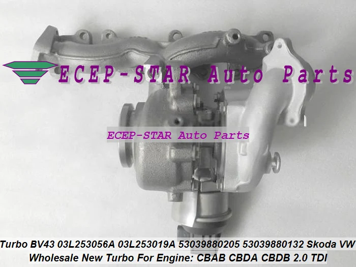 BV43 53039880205 53039880139 53039880132 53039880206 53039880152 Turbo For Audi A3 For Volkswagen VW Golf V VI Passat B6 Tiguan CBAB CBDA CBDB 2.0L TDI 140HP (3)